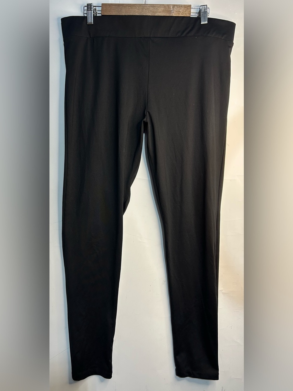 Ambiance Black Elastic Waist Leggings 2X